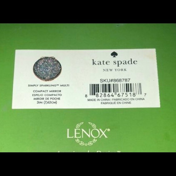 🚨SALE KSNY Simply Sparkling Compact Mirror Silver - Picture 4 of 8